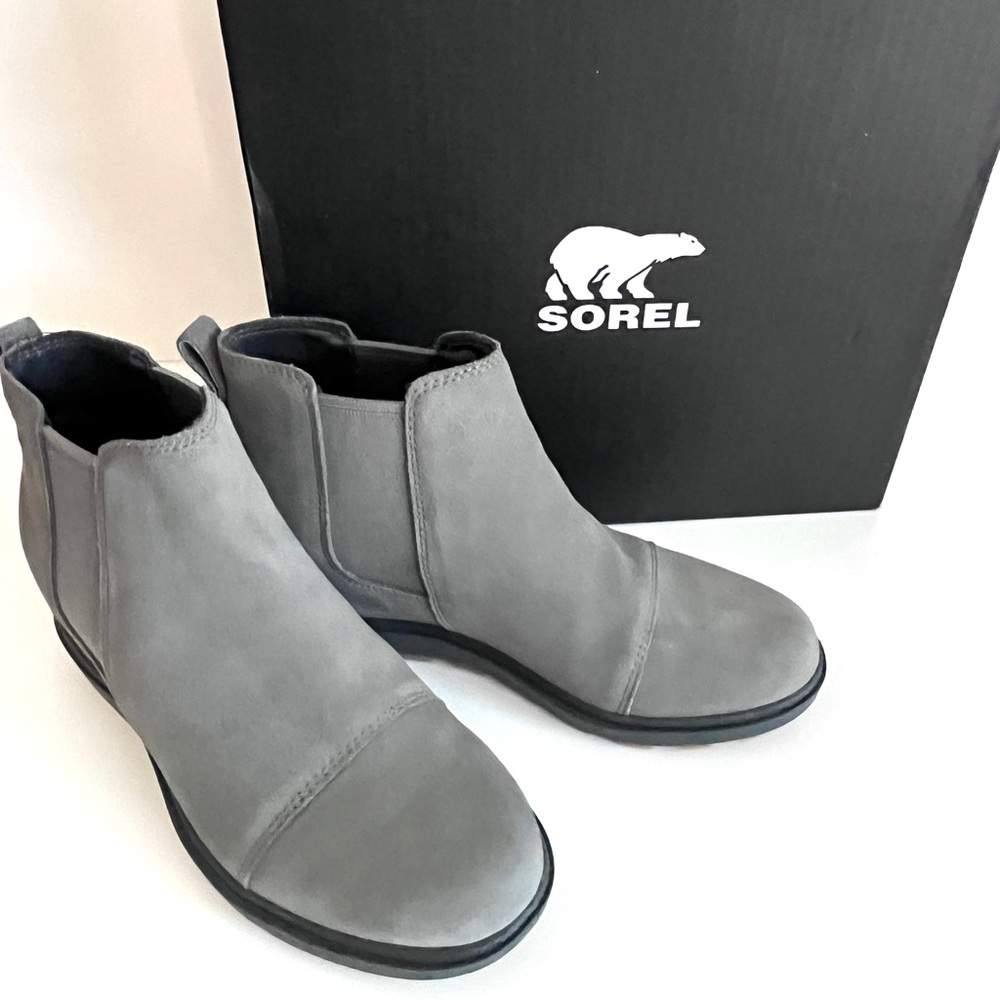 Sorel | Gray Leather | Waterproof | Chelsea Boots